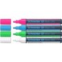 Maxx 245 - Glassboard Marker 4 Colours - White Green Blue Pink