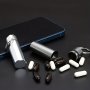 1PC Waterproof Stainless Steel Portable Medicine Bottle With Sealed Medicine Cartridge And MINI Medicine Box - Safe Storage Of Medicine Anywhere And Anywhere