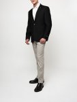 Polo Mens Custom Fit Blazer In Black - Black 50