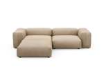 Three Module Chaise Sofa - Canvas - Stone - 272CM X 220CM