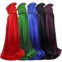 Halloween Costume Cape Hooded Cloak - Polyester Fabric No Plating Role-playing Grim Reaper Cape Large Size For Mardi Gras Christmas Carnival Performance And Party Supplies