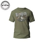 Mens Buffalo Skull Tee - Oasis Melange - 5XL