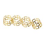 Napkin Rings X4 Assorted