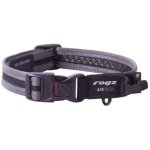 Platinum Rogz Airtech Classic Medium Collar - Grey Waggs Online Pet Shop