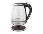 Mellerware Kettle 360 Degree Cordless Glass Silver 1.8L 2200W "azure