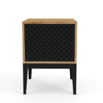 Holly Side Table With Door - Blackwood