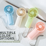 Compact & Quiet Handheld Fan - Perfect For Office Outdoors And Travel Rechargeable Via Batteries Aaa Not Included Portable Fan F