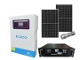 Ecco 3.5KW Invertor 25V Lithium Battery 2 410W Solar Panel And Stier Torch