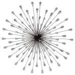 Clear Diamond Shooting Star Wall Decoration 80 Cm X 80 Cm