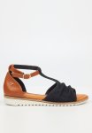 Walnut 3 Ankle Strap - Black