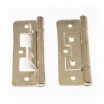 Hinge Flush sinkless Brass Plated 100MM