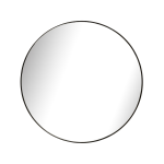Black Round Metal Frame Mirror - 600MM X 600MM