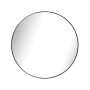 Black Round Metal Frame Mirror - 600MM X 600MM