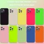 Liquid Silicone Phone Case Fluorescent Candy Color Anti-fouling Sunscreen Phone Case Multi-color Optional For Iphone