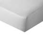 Baby Basics 100% Cotton Percale Cot Fitted Sheet - Grey - 66X95X14CM - Standard Camp Cot
