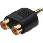 Baobab 2 Rca Female To 3.5MM Stereo Jack Male Adapter