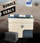Camping Fridge Khalari Double Door Fridge Freezer 55L With Battery Pack Dag 12V 24V & 220V