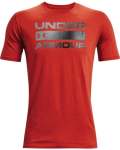 Men's Ua Team Issue Wordmark Short Sleeve - Radiant Red Md