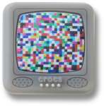 Lights Up Pixelated Tv Jibbitz - Multi Osfa