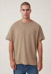Cotton On Organic Loose Fit T-Shirt - Coffee