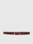 Darcy Double Keeper Jeans Belt - Lxl Chocolate Suede