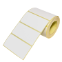 Blank White Thermal Eco Labels 80MM X 40MM Hotmelt Adhesive 1000 Labels Per Roll