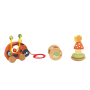 - 3-IN-1 Wooden Toy Gift Set: Ladybug Pull-along Rattle& Stacking