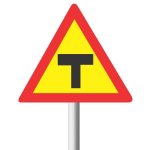 Temporary T-junction Road Sign TW104