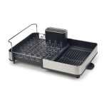 Joseph Joseph Extend Steel Expandable Dish Drainer In Black Stone - Stone