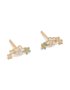 Goldair Gold Plated Sterling Silver Cubic Zirconia Claw Heart Drop Earrings
