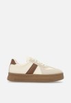 PoP Candy Platform Lace Up Sneakers - Brown & Beige
