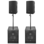 Audiocenter Ma+ Pack 1 : 2 X MA12+ 12 Active Speakers & 2 X MA118 18 Active Subwoofers