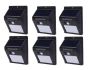 20 LED Solar Powered LED Wall Light With Night Sensor Pack 6