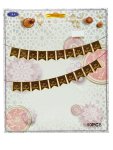 Eid Mubarak Banner Black & Gold 10PC