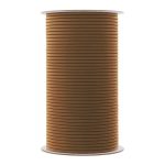 Mandala Crafts 2MM Light Brown Elastic Cords For Jewelry Making & Beading 76 Yards Stretchy Bracelet String - Strong Round Elast