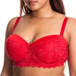 Donnay Plus Size Donna Moulded Cup Multiway Strap Bra - Red