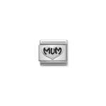 Composable Classic Link Silver Mum Heart