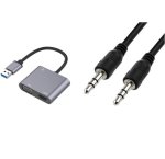 USB 3.0 To HDMI & Vga With Aux – PL-L105