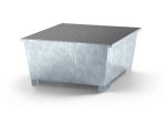 Asecos Ktc Collecting Tray Zinc Plated 1350 X 1650 X 700