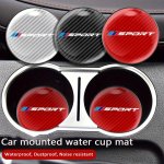 1PCS Round Car Cup Holder Coaster Cup Holder Insert Non-slip Coaster For Bmw 1 3 5 7 2 4 6 X Series X1 X3