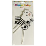 Cake Topper Happy Birthday Football Player Cardboard Set