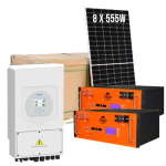 8KVA Deye Hybrid Inverter & 5.1KW Revov R100 With 8 X 550W Canadian Panels