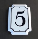 5 Enamel Plaque – 16X11CM