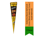 Black Mehandi Cone Black Mehndi Cone Kaali Mehndi 1 Piece - Instant Dark Stain Natural Henna Paste Cone For Temporary Body