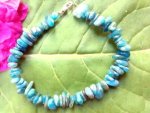 Chrysocolla Chip Stone Bracelet B41