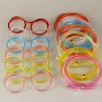 8PCS Funny Glasses Straws Creative Diy Glasses Straws Stylish Art Straws For Festive Parties Festive Decorative Straws Easter Gi