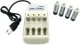 LED Power Charger For Aa And Aaa With 4PCS Rechargeable Batteries