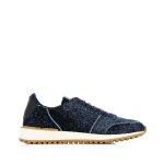 Textured Low-top Sneaker -blue