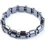 Unisex Elastic Hematite Beaded Bracelet