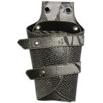 Scissor Pouch Grey Snake Large Polyurethane Empty